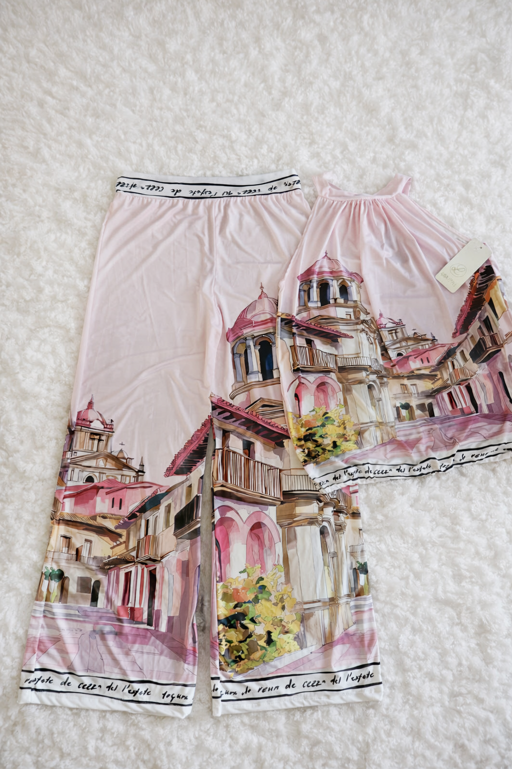 Mediterrán Hidegselyem Kétrészes Szett – Vasalásmentes, Rugalmas Viselet S-XXL