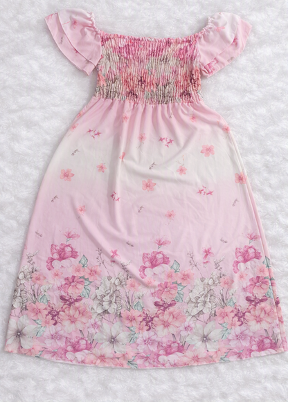 Virágos Maxi Ruha – Vállas Nyári Viselet | M-XXL